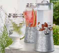 Classic Glass Drink Dispenser Pottery