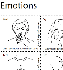 Asl Flash Cards Emotions