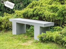 Microcement Concrete Outdoor Bench Or