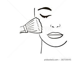 female face makeup sketch for your