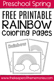 When we think of october holidays, most of us think of halloween. Free Printable Rainbow Coloring Pages The Keeper Of The Memories