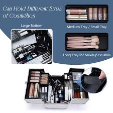extra large makeup case cosmetic train