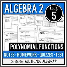 Polynomial Functions Algebra 2