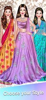indian fashion dressup game on the app