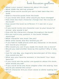 the best book discussion questions to
