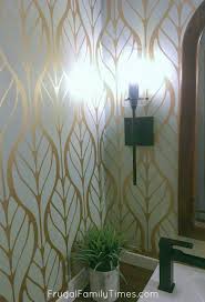 metallic gold and soft green walls a