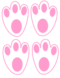 Free printable bunny feet template : Proof The Easter Bunny Exists Happy Home Fairy Easter Bunny Footprints Easter Printables Free Happy Home Fairy