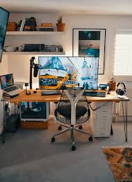 3d artist desk setup