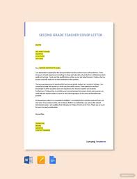 second grade teacher cover letter in