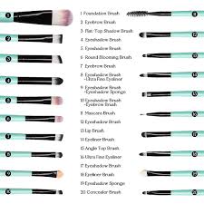 20 pcs makeup brush set tools make up