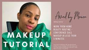 5 minute conference call makeup tutorial