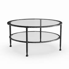 Metal And Glass Coffee Table Round 36