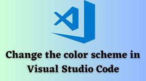 color scheme in visual studio code