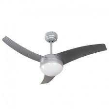Ceiling Fan With Light Bloq Silver