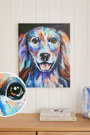Buy Bright Spaniel Dog Canvas Wall Art