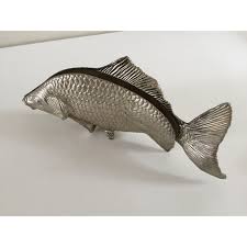 Paperweight Vintage Fish In Silver