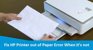 hp printer says out of paper error