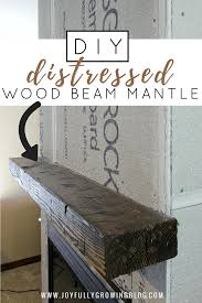 diy distressed mantel