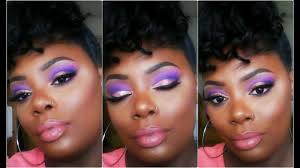 dramatic pink purple makeup tutorial