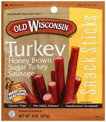 old wisconsin turkey snack sticks