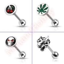 Details About 316l Surgical Steel Barbell Tongue Bar Ring Stud Body Piercing Jewellery