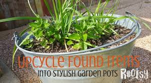 Upcycle Found Items Into Garden Pots