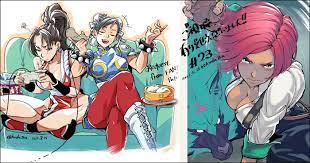 Chun bests Mai, Mika gets stretched by Nadeshiko, Juri serves Seth and  more; Koda1ra's fighting game art is a lot of fun