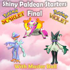 Shiny Skeledirge Meowscarada Quaquaval Starters Set | Pokemon Scarlet and  Violet | eBay