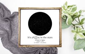 Wood Framed Star Charts And The Stars Aligned