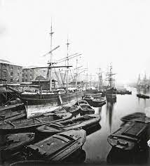 london s docks 1870 sailing ships