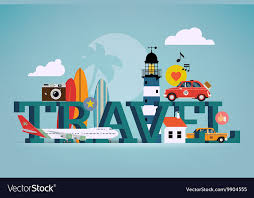 travel banner royalty free vector image