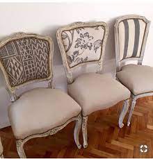 Quiero tapizar las seis sillas de comedor que tengo, actualmente están tapizadas de polipiel en color blanco, pero las tengo muy gastadas. Telas Para Tapizar Sillas Las Mejores Telas Para Tapizar Sillas Tapizadas Sillas Restauradas Sillas