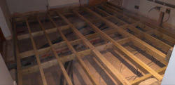 suspended timber floor tile prep uk