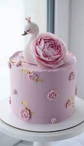 47 Cute Birthday Cakes For All Ages Elegant Pink Birthday Cake gambar png
