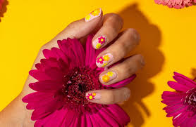 70s inspired flower nail decals cricut