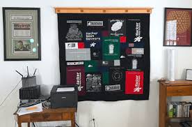 Using A T Shirt Quilt As A Wall Hanging