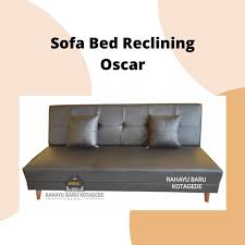 jual sofa bed reclining oscar sofabed
