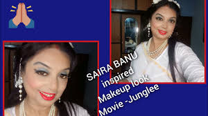 white saira banu inspired makeup look