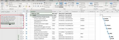 integrating ms project with planner