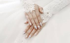 bridal wedding nail designs for brides