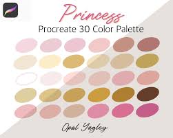 Once you are done making your color palette, you can either print your palette or download the palette as a.jpg,.png or a.pdf file. Princess Pink Gold Rose Gold Procreate Color Palette 961857 Procreate Design Bundles