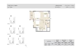 meraas la cote floor plan layout port