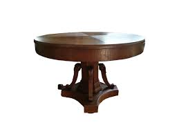 Heavy Round Solid Wood Dining Table For