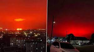 What caused the blood-red sky in China ...