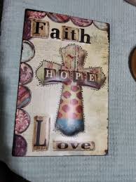 Faith Hope Love Decor For