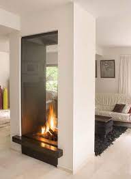 Contemporary Fireplace Double Sided