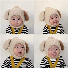 Mũ len thiết kế tai thỏ cho bé trai và bé gái sơ sinh - Nón cho bé