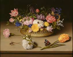 The bouquet is ordered in a loose pyramidal shape, with flowers and greenery almost bursting to be free of the vase. 14 Famous Flower Paintings