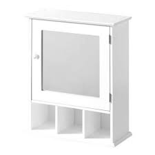white wood wall cabinet with 3