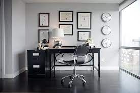 Gray And Black Office Contemporary